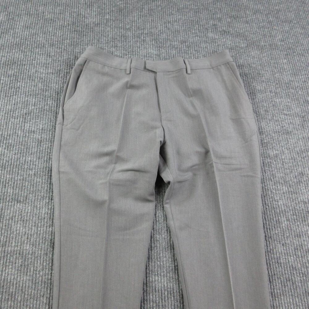 Legend Pants Womens 34 Gray Slim Tapered Pleated Dress Trouser Stretch 34x28 NWT - Picture 4 of 16